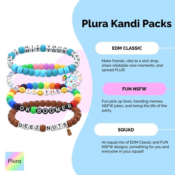 Imagem de Pacote de pulseiras Kandi Plura Fun Rager (15 pulseiras)