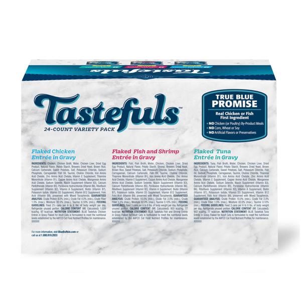 Imagem de Pacote de variedades Wet Cat Food Blue Buffalo Tastefuls de 3 onças (24x)