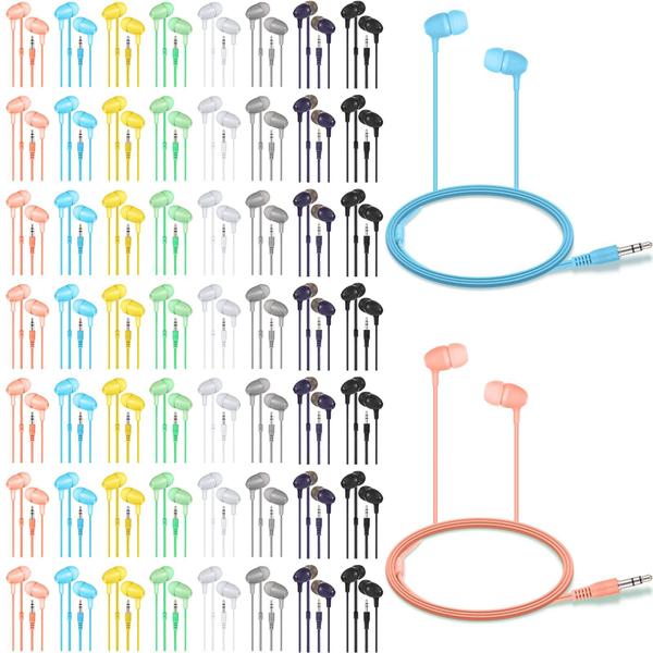 Pacote Earbuds Macarrie 200 para crianças, fones de ouvido de sala de aula de 3,5 mm Imagem de Pacote Earbuds Macarrie 200 para crianças, fones de ouvido de sala de aula de 3,5 mm