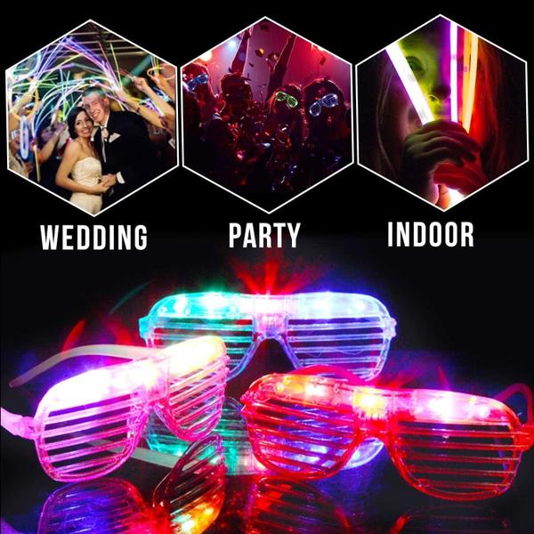 Imagem de Pacote Glow Sticks TURNMEON, 125 com colares, pulseiras, óculos