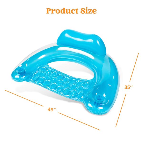 Imagem de Pacote inflável Pool Floats Sloosh Adult com 2 porta-copos