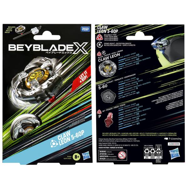 Imagem de Pacote inicial Beyblade X Claw Leon 5-60P com lançador 8Y+