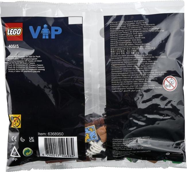 Imagem de Pacote LEGO VIP Pirates and Treasure 40515 - Para Maiores de 6 Anos