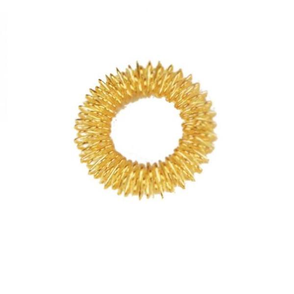 Pacote Spiky Sensory Finger Rings Wokex com 10 cores douradas Imagem de Pacote Spiky Sensory Finger Rings Wokex com 10 cores douradas