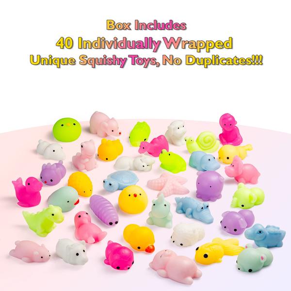 Imagem de Pacote Toy Karids Mini Animal Kawaii Squishy, 40 peças para crianças