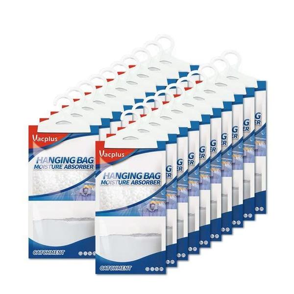 Imagem de Pacotes absorvedores de umidade Vacplus, Sem Fragrância(20 Pacote), Pacotes de Umidade, Sacos de Desumidificador do Armário Pendurado, Absorvido de Umidade 9.8OZ