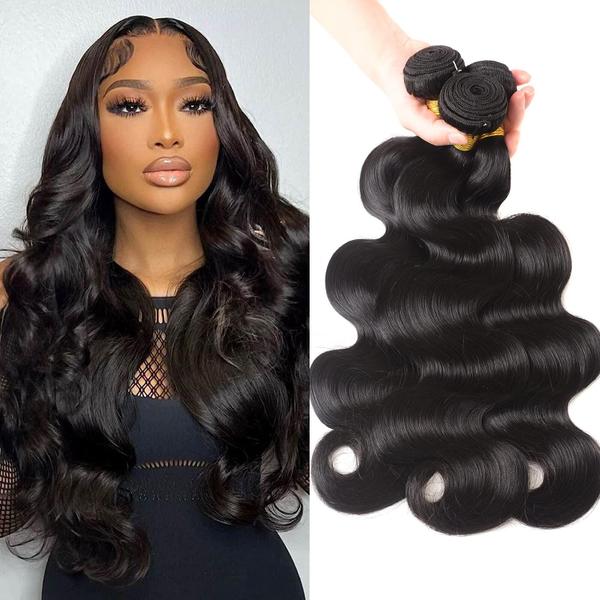 Imagem de Pacotes de cabelo Afekisn 12A Body Wave 100% cabelo virgem brasileiro