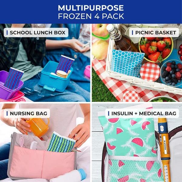 Imagem de Pacotes de gelo Thrive for Lunch Bags Cooler Box Pacote com 4