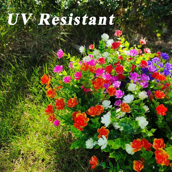 Pacotes de plantas artificiais WEAUSUP 21 resistentes a UV para jardim Imagem de Pacotes de plantas artificiais WEAUSUP 21 resistentes a UV para jardim