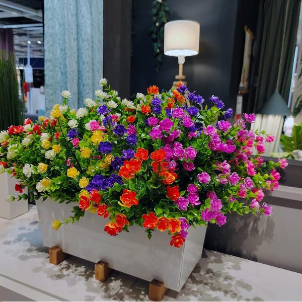 Pacotes de plantas artificiais WEAUSUP 21 resistentes a UV para jardim Imagem de Pacotes de plantas artificiais WEAUSUP 21 resistentes a UV para jardim