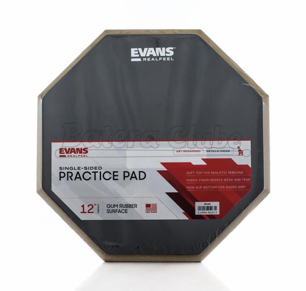 Imagem de Pad de Estudo Evans HQ RealFeel RF12G Speed Pad 12 p/ Posicionar em Estante ou Sobre a Caixa 010123