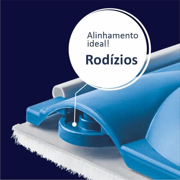 Imagem de Pad Para Pintura Acabamento Recorte Cantos em Parede + Bandeja Pequena 250ml Plástica Azul