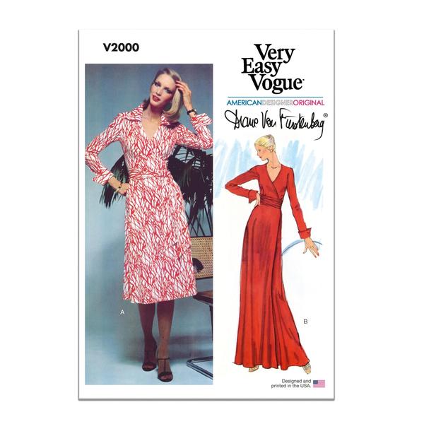 Imagem de Padrão de costura Vogue V2000U5 Misses' Wrap Dress Diane Von Furstenberg