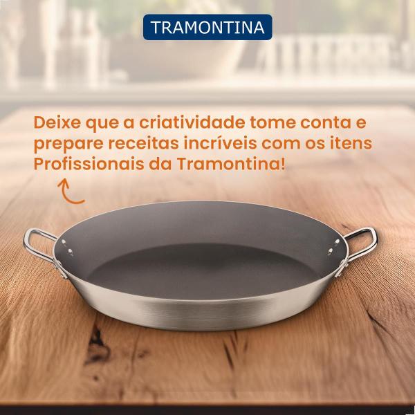 Imagem de Paellera Tramontina Profissional Antiaderente Starflon Premium 60cm 18,2L 20896060