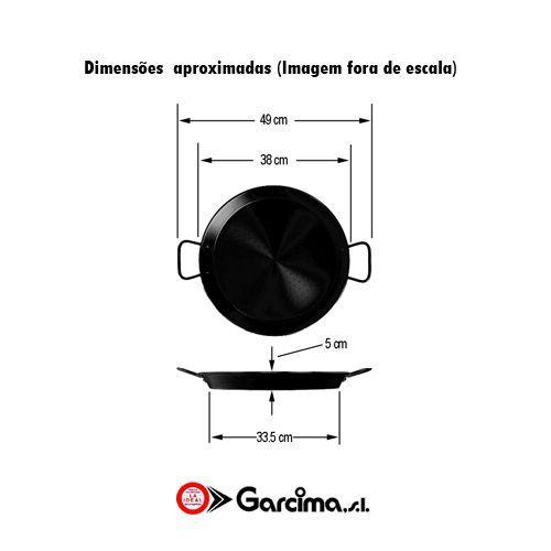 Imagem de Paellera Valenciana Ø38 Esmaltada - Garcima