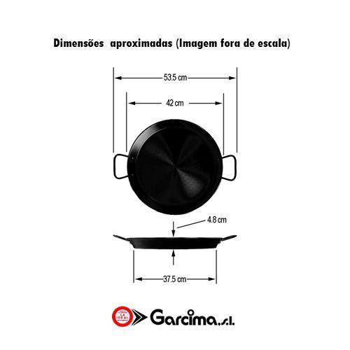 Imagem de Paellera Valenciana Ø42 Aço Antiaderente - Garcima