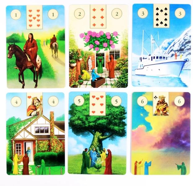 Imagem de Pagan Lenormand Oracle Deck Oráculo Wicca Pagão Baralho de Cartas de Tarô