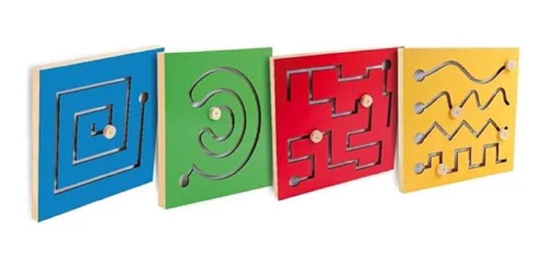 Painéis Psicomotores - Kit Com 4 Placas Jottplay Imagem de Painéis Psicomotores - Kit Com 4 Placas Jottplay