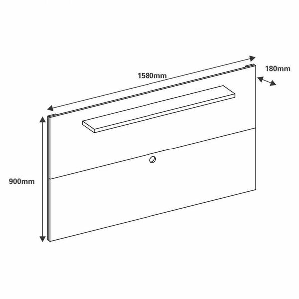 Imagem de Painel 158cm para TV até 60 Polegadas Esmeralda Casa D