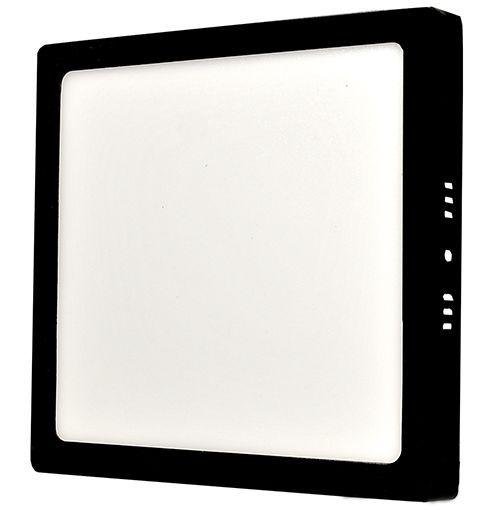 Imagem de Painel 18W LED Quadrado Sobrepor Preto 22x22 6500K Branco Frio