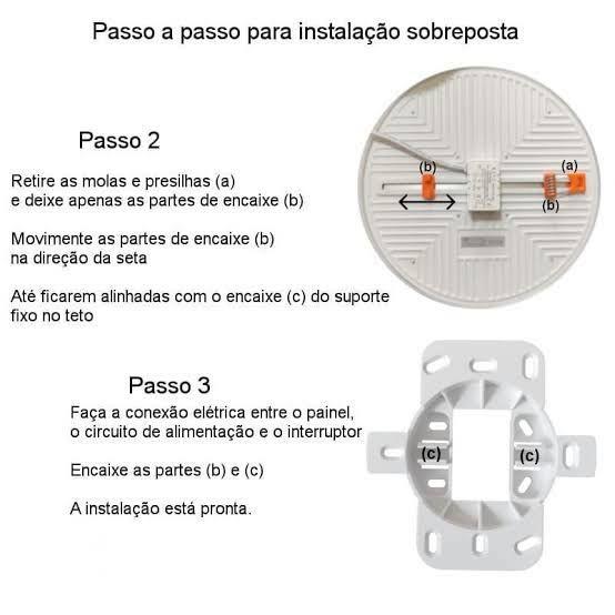 Imagem de Painel 25W LED Borda Infinita Redondo 2 em 1 Branco Quente 3000K Bivolt