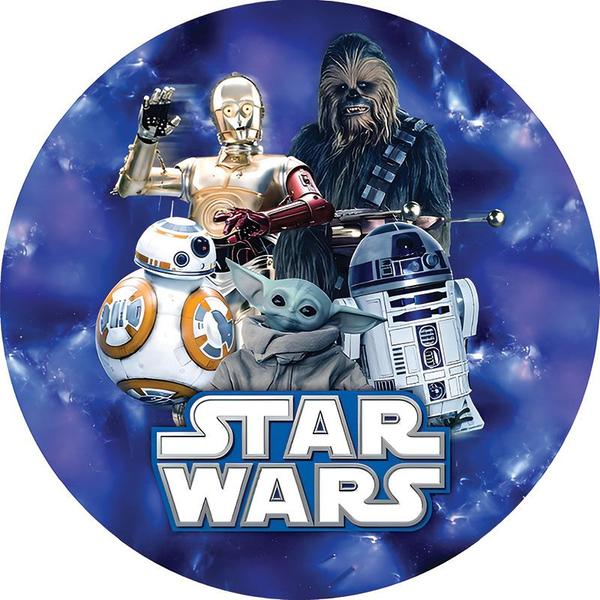 Painel 3D Star Wars Tecido Sublimado Redondo Malha - SublimeDecor Imagem de Painel 3D Star Wars Tecido Sublimado Redondo Malha