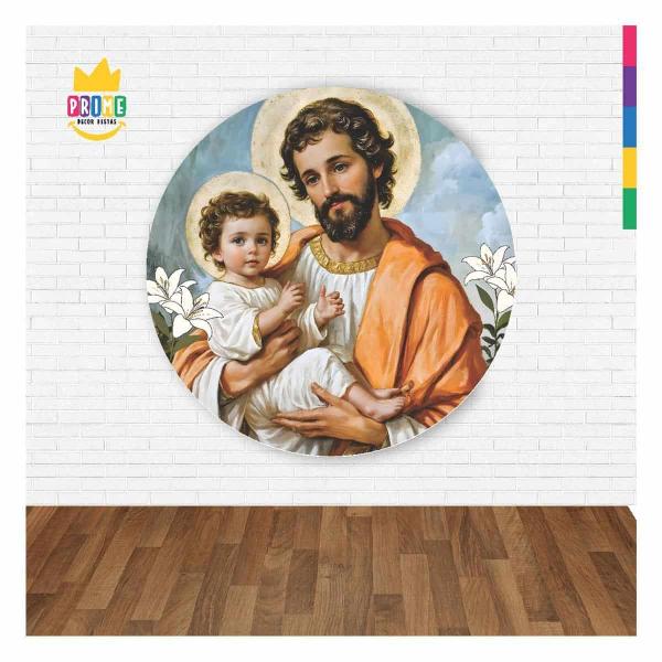 Imagem de Painel Abre Fácil Católicos Santos Igreja Em Tecido 3D 1,50