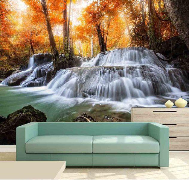 Imagem de Painel Adesivo Cachoeira 3D 2M² na 018