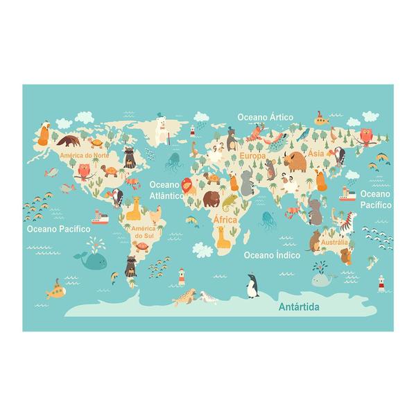 Painel Adesivo de Parede - Mapa Mundi - Mundo - 1344png - Allodi Imagem de Painel Adesivo de Parede - Mapa Mundi - Mundo - 1344png