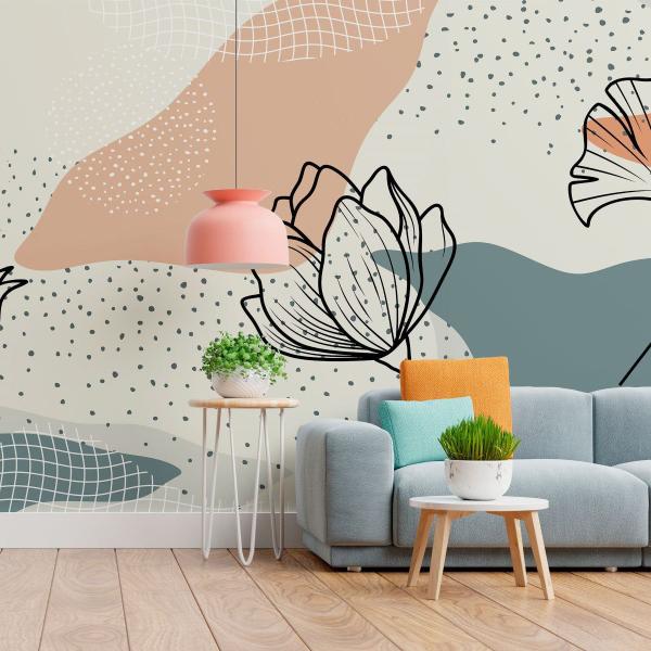 Imagem de Painel Adesivo Papel de Parede Floral N011155 3,00x2,90M