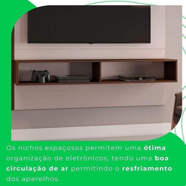 Imagem de Painel Agrado Candian Jcm Movelaria Off White Com Café