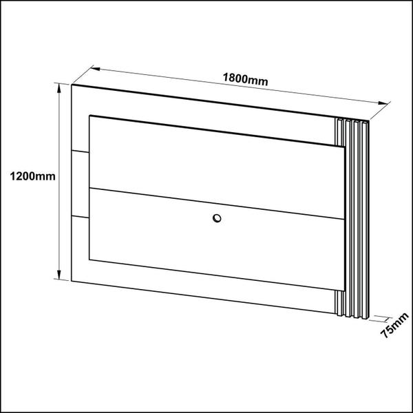 Imagem de Painel Ammo para TV de até 65 - Off White/Natural