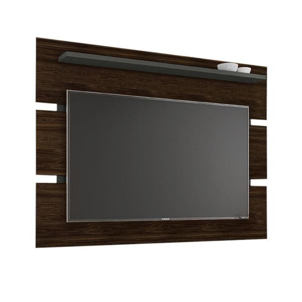 Imagem de Painel Arcade 1.6 para TV até 55” Palisandro/Cinza Régio - PR Móveis