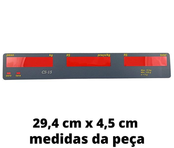 Imagem de Painel Balança Filizola Cs 15 Cinza - Cód 290