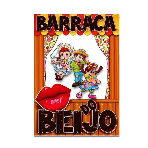 Imagem de Painel Barraca Do Beijo Festa Junina Decoração Retangular