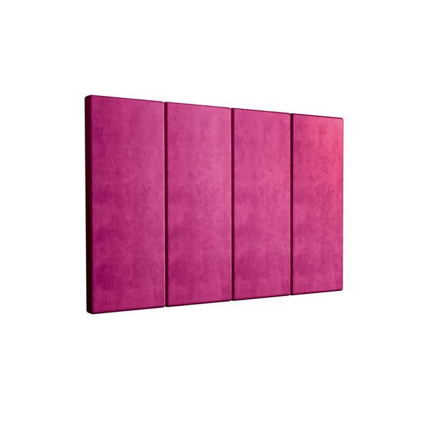 Imagem de Painel Cabeceira Box Flanel Para Cama 0,90 cor Suede Pink - JM Casa dos Móveis