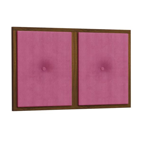 Imagem de Painel Cabeceira Box Solteiro 0,90 Duda Madeira Suede Pink - Comprar Moveis em Casa