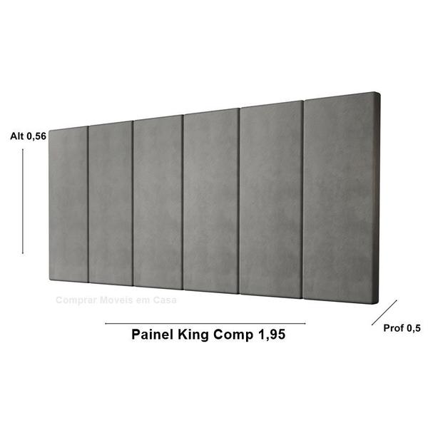 Imagem de Painel Cabeceira Cama King 1,95 Elegance - Várias Cores