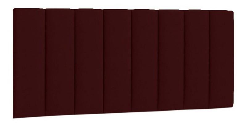 Imagem de Painel Cabeceira Cancun Para Cama Box Queen 160 cm Suede Vermelho Bordo - DL Decor