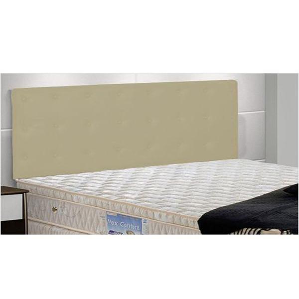 Imagem de Painel Cabeceira De Casal King 190cm Para Cama Box Toskana Napa Bege - DS Estofados