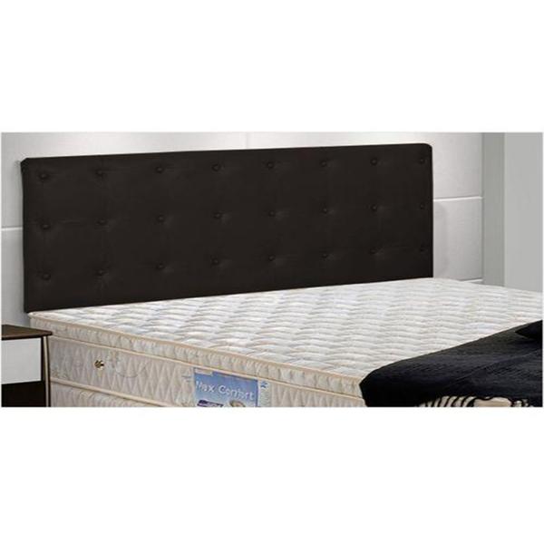 Imagem de Painel Cabeceira De Casal King 190cm Para Cama Box Toskana Napa Marrom - DS Estofados