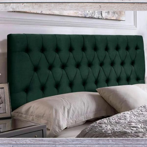 Imagem de Painel Cabeceira Dubai para cama box-1 Metro-Suede verde