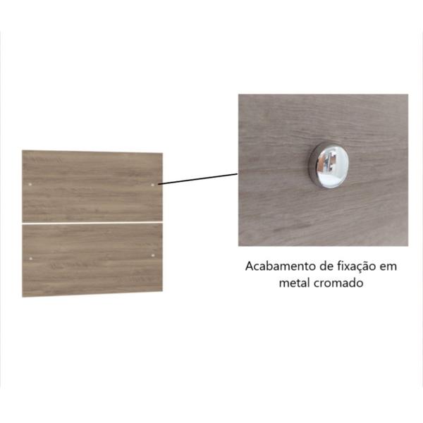 Imagem de Painel Cabeceira Duplo Casal Queen 1,58m - Módulo Dormitório Master - Guarda Roupas Modulado Luciane