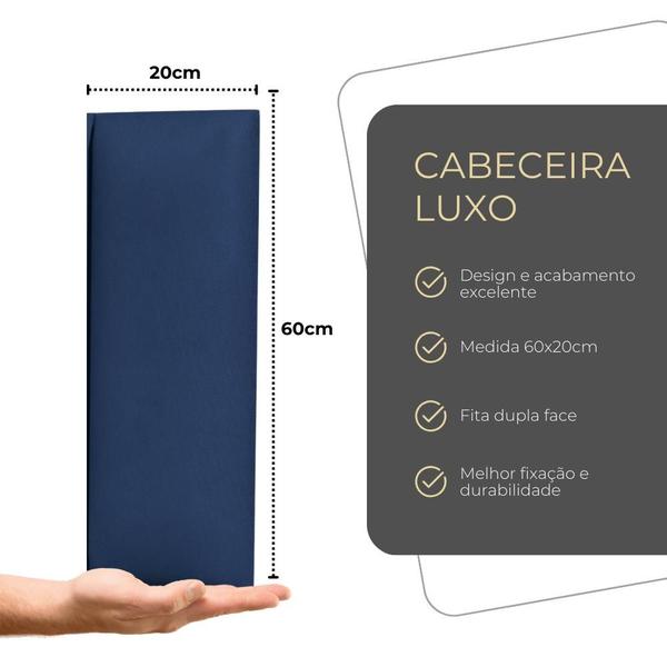 Imagem de Painel Cabeceira Modular Cama Solteiro Box Modulos De Parede 20x60