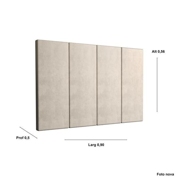 Imagem de Painel Cama Box Solene 0,90 Tecido Suede Cor Nude Comprar