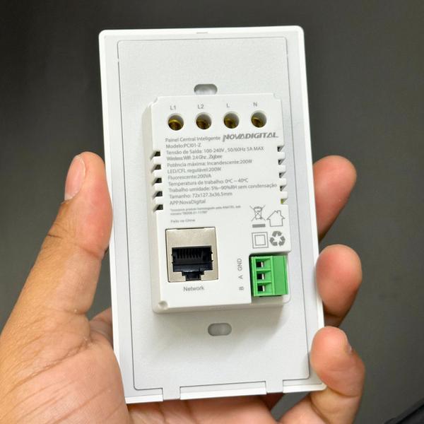 Imagem de Painel Central Inteligente Wi-Fi e Hub Zigbee NovaDigital PCI01-Z C