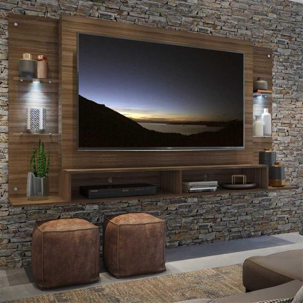 Imagem de Painel com 2 Leds para TV até 60" Multimóveis Vegas FG3394 Madeirado