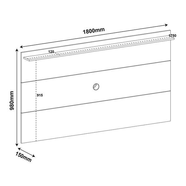 Imagem de Painel com Suporte TV 60" Multimóveis CR45165