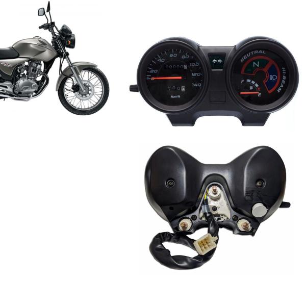 Imagem de Painel Completo Honda CG 150 Titan 2004 a 2008 Fan 150 2010 a 2013 (Com Hodômetro e Chicote)