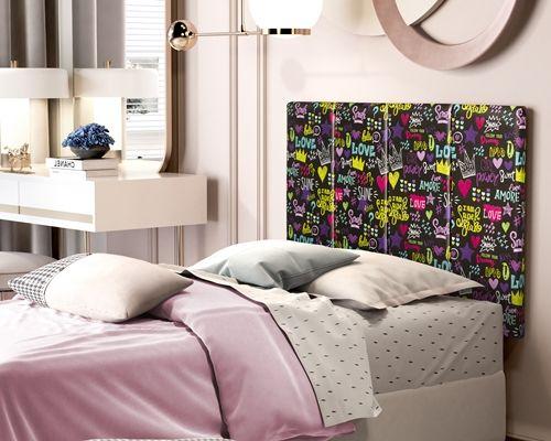 Imagem de Painel de Cabeceira Cama Box 0,90 Moderno Cores - Comprar Móveis para sua casa